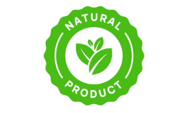 Label highlighting a formulation made from natural plant based ingredients